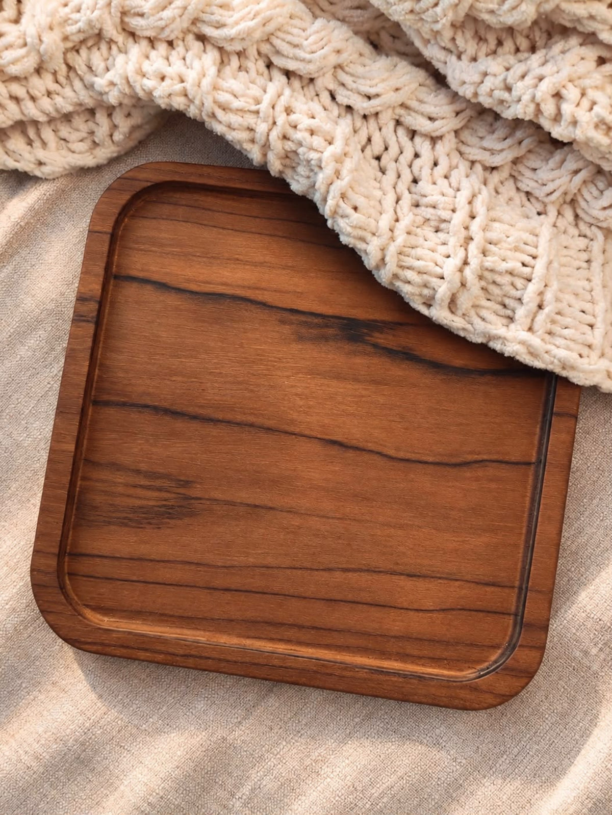 Tablett Teakholz